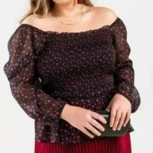 Floral Smocked Blouse